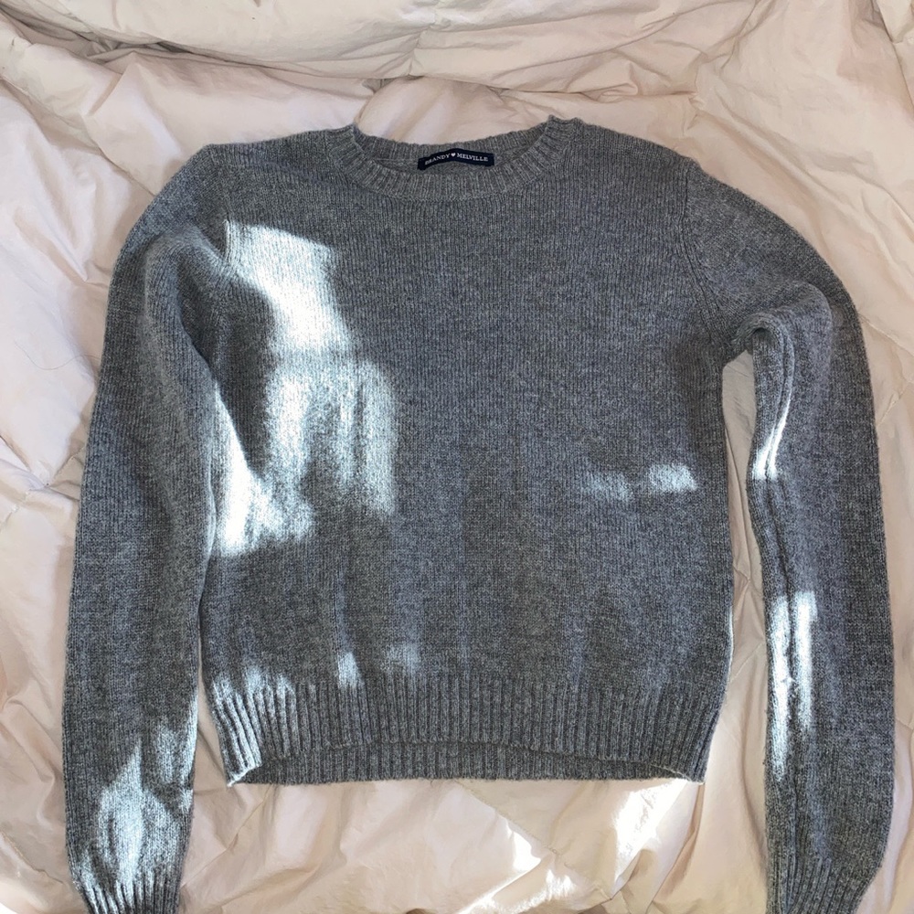 Brandy Melville Grey Long Sleeve Sweatshirt